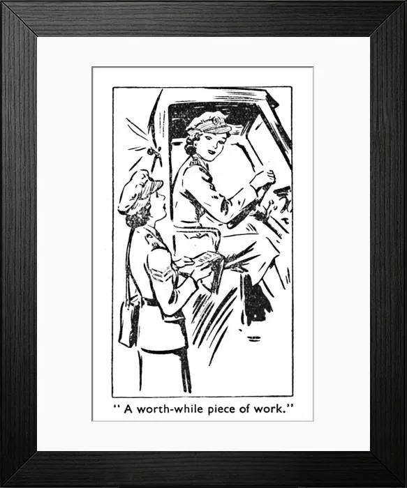 Framed Print : A worth-while piece of work, 1940