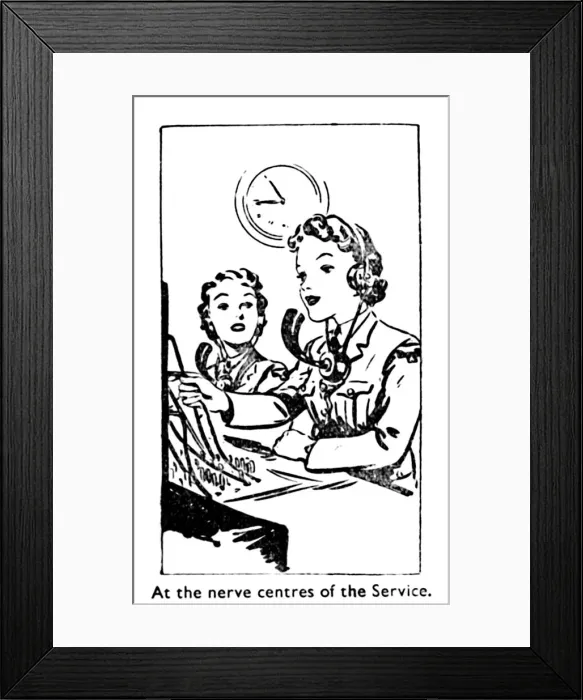 Framed Print : At the nerve centres of the Service, 1940 Framed Print : At the nerve centres of the Service, 1940