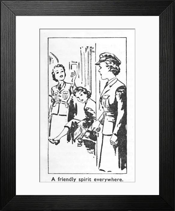 Framed Print : A friendly spirit everywhere, 1940 Framed Print : A friendly spirit everywhere, 1940