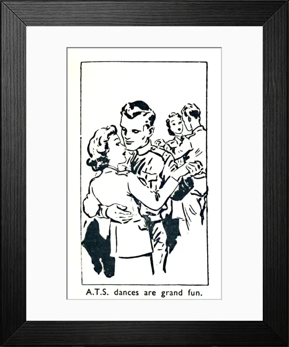 Framed Print : A. T. S. dances are grand fun, 1940 Framed Print : A. T. S. dances are grand fun, 1940
