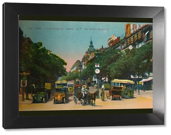The Boulevard des Italiens, Paris, c1920