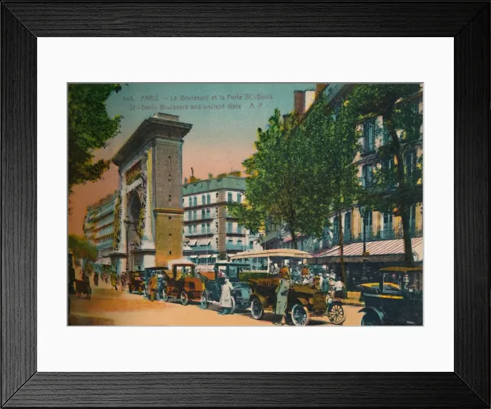 Framed Print : The Boulevard Saint-Denis and Porte Saint-Denis, Paris, c1920 Framed Print : The Boulevard Saint-Denis and Porte Saint-Denis, Paris, c1920