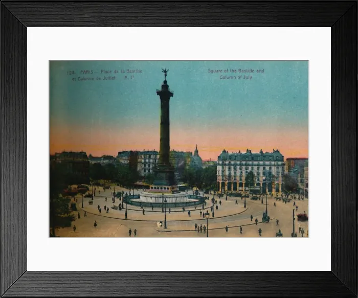 Framed Print : The Place de la Bastille and the July Column, Paris, c1920 Framed Print : The Place de la Bastille and the July Column, Paris, c1920