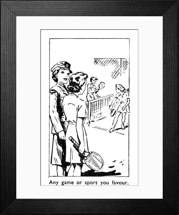Framed Print : Any game or sport you favour, 1940 Framed Print : Any game or sport you favour, 1940