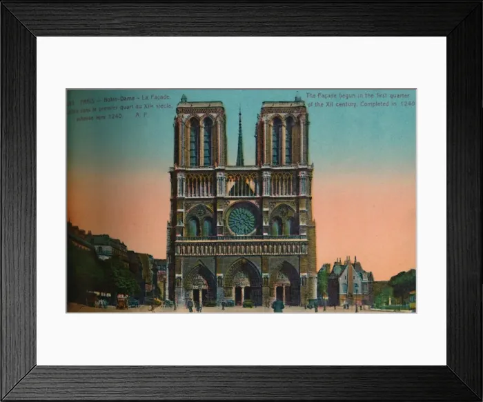 Framed Print : Notre-Dame Cathedral, Paris, c1920 Framed Print : Notre-Dame Cathedral, Paris, c1920