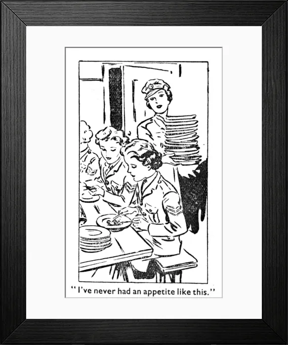 Framed Print : I ve never had an appetite like this, 1940 Framed Print : I ve never had an appetite like this, 1940