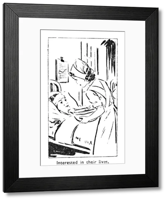 Framed Print : Interested in their lives, 1940 Framed Print : Interested in their lives, 1940