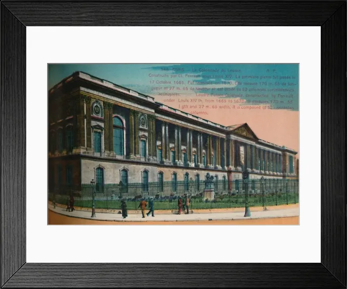 Framed Print : The Louvre Palace colonnade, Paris, c1920 Framed Print : The Louvre Palace colonnade, Paris, c1920