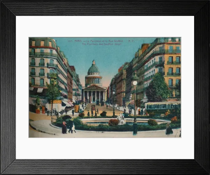 Framed Print : The Pantheon and the Rue Soufflot, Paris, c1920 Framed Print : The Pantheon and the Rue Soufflot, Paris, c1920