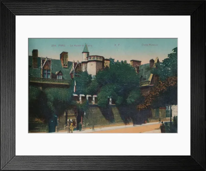 Framed Print : The Musee de Cluny (Cluny Museum), Paris, c1920 Framed Print : The Musee de Cluny (Cluny Museum), Paris, c1920