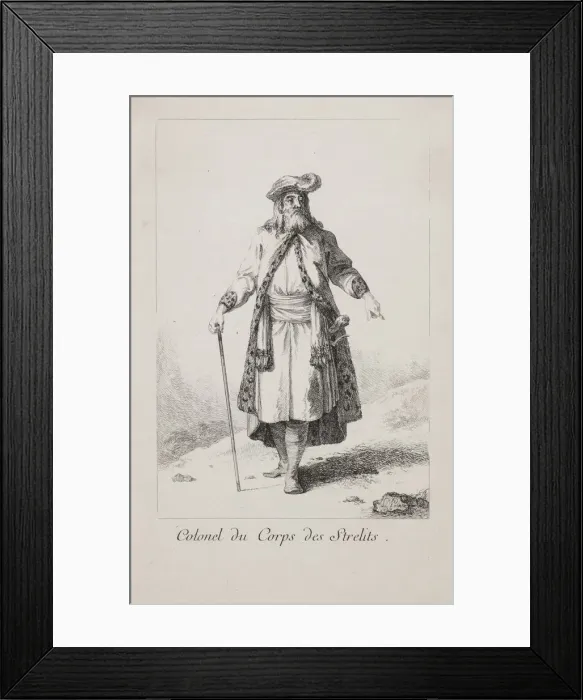 Framed Print : Colonel of the Streltsy regiment, 1764 Framed Print : Colonel of the Streltsy regiment, 1764