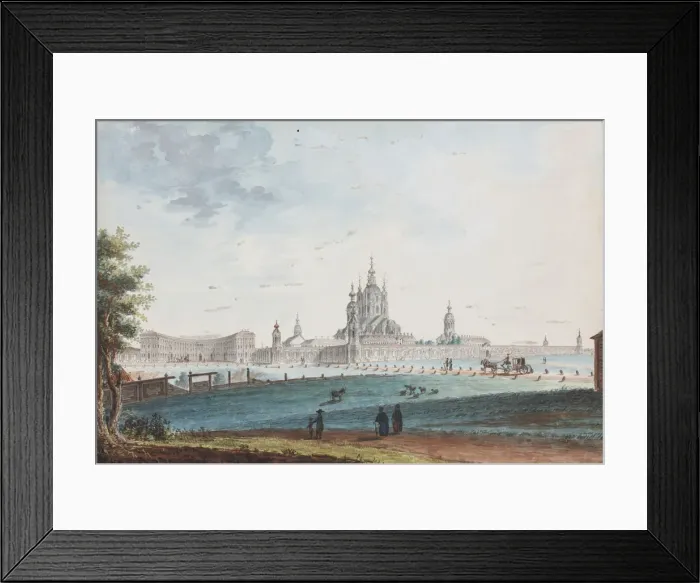Framed Print : The Smolny Convent in Saint Petersburg, 1790s Framed Print : The Smolny Convent in Saint Petersburg, 1790s