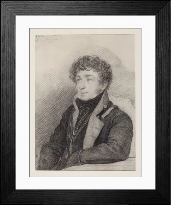 Framed Print : Portrait of the Poet Konstantin Nikolayevich Batyushkov (1787-1855), 1815 Framed Print : Portrait of the Poet Konstantin Nikolayevich Batyushkov (1787-1855), 1815