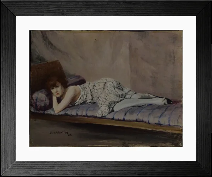 Framed Print : The purple pillow (Il guanciale viola), 1923 Framed Print : The purple pillow (Il guanciale viola), 1923