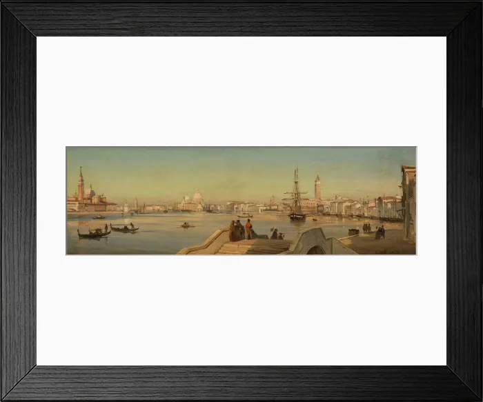 Framed Print : Venice, Panorama from the bridge, 1858 Framed Print : Venice, Panorama from the bridge, 1858