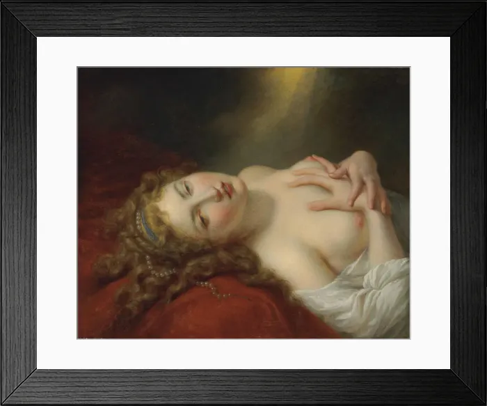 Framed Print : Danaë. Danae. Private Collection Framed Print : Danaë. Danae. Private Collection