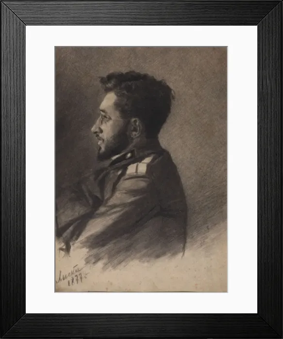 Framed Print : Portrait of the author Vsevolod Mikhailovich Garshin (1855-1888), 1877 Framed Print : Portrait of the author Vsevolod Mikhailovich Garshin (1855-1888), 1877