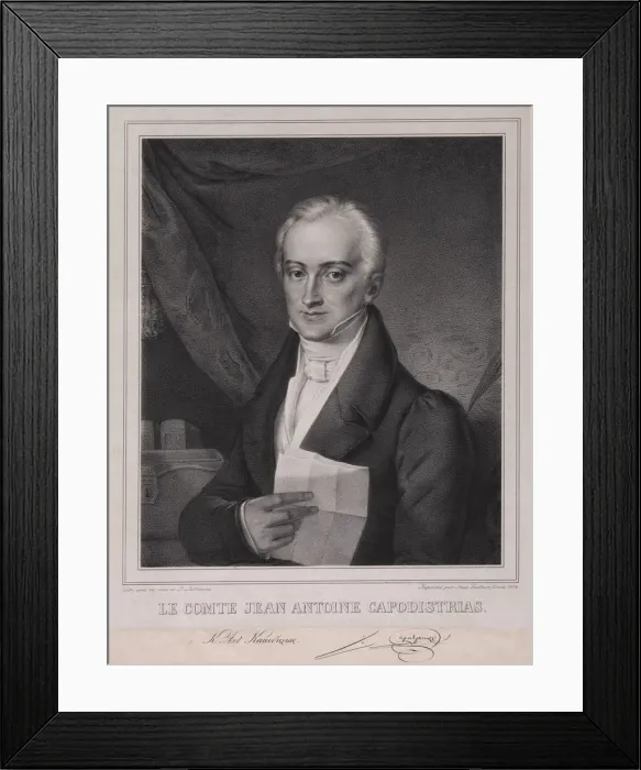 Framed Print : Count Ioannis Antonios Kapodistrias (1776-1831), 1834 Framed Print : Count Ioannis Antonios Kapodistrias (1776-1831), 1834
