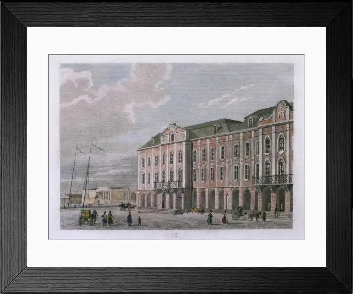 Framed Print : The Twelve Collegia building in Saint Petersburg, after 1834