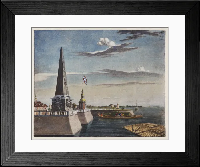 Framed Print : View of the Kronstadt pier, Early 19th cen Framed Print : View of the Kronstadt pier, Early 19th cen