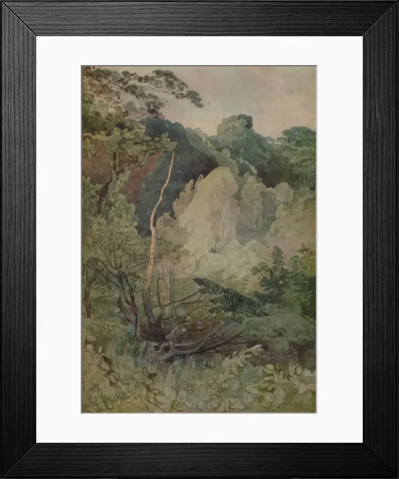 Framed Print : Trees Near The Greta River, 1923. Artist: John Sell Cotman Framed Print : Trees Near The Greta River, 1923. Artist: John Sell Cotman