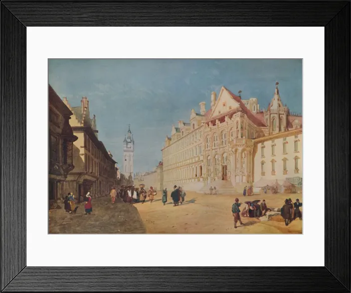 Framed Print : Hotel De Ville, Ghent, 1923. Artist: John Sell Cotman Framed Print : Hotel De Ville, Ghent, 1923. Artist: John Sell Cotman