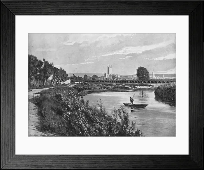 Framed Print : Gloucester, c1896. Artist: HW Watson Framed Print : Gloucester, c1896. Artist: HW Watson