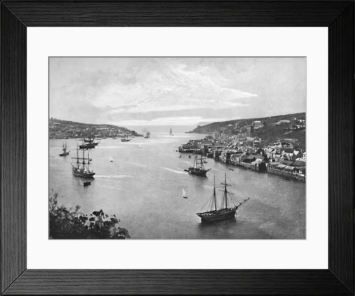 Framed Print : Fowey, c1896. Artist: Orchard Framed Print : Fowey, c1896. Artist: Orchard