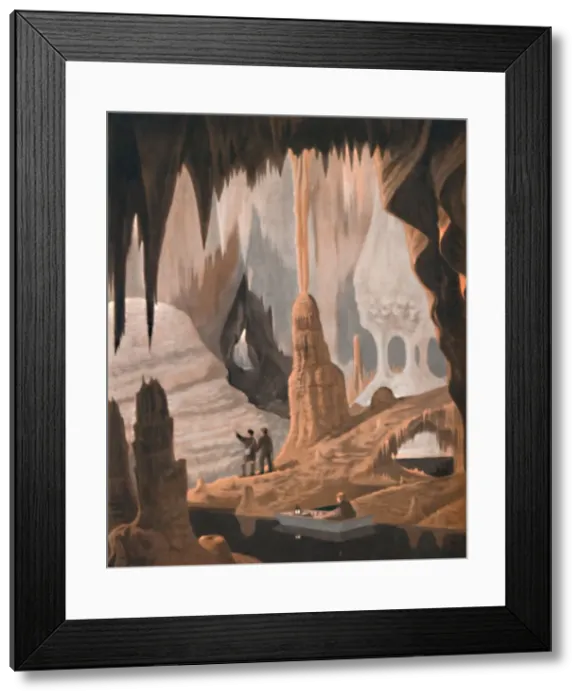 Framed Print : The Wonder and Beauty of a Stalactite Cave, 1935 Framed Print : The Wonder and Beauty of a Stalactite Cave, 1935