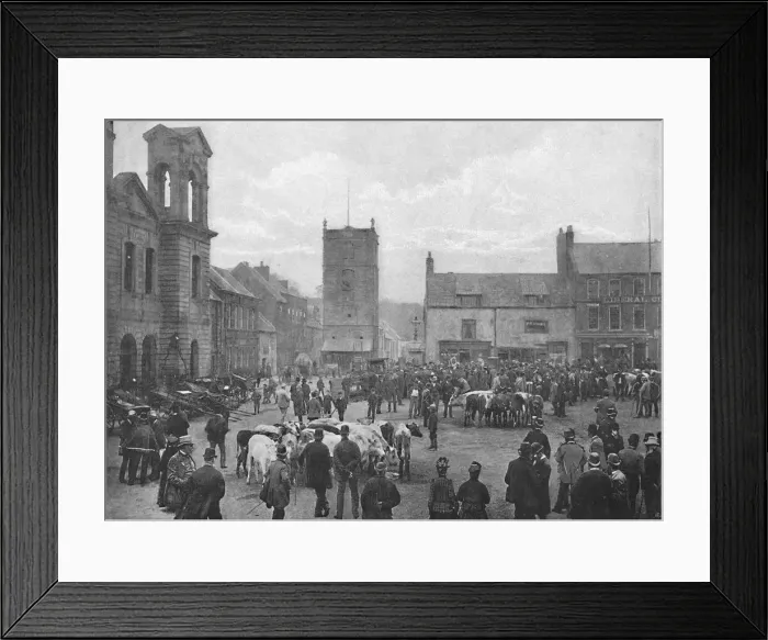 Framed Print : Market-Place, Morpeth, c1896. Artist: M Aunty Framed Print : Market-Place, Morpeth, c1896. Artist: M Aunty