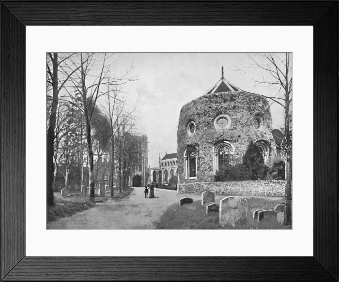 Framed Print : Bury St. Edmunds: Tower, Church and Abbey, c1896. Artist: GA Nichols Framed Print : Bury St. Edmunds: Tower, Church and Abbey, c1896. Artist: GA Nichols