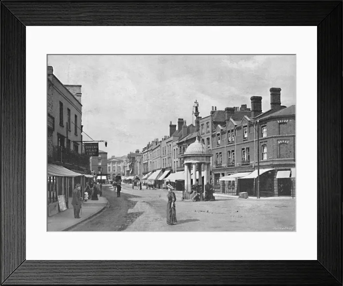 Framed Print : Chelmsford: High Street, c1896. Artist: Poulton & Co Framed Print : Chelmsford: High Street, c1896. Artist: Poulton & Co
