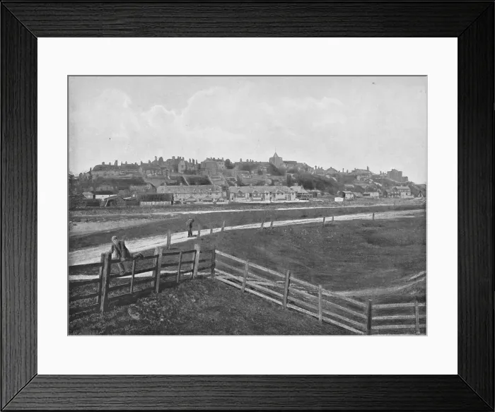 Framed Print : Rye: From the Sluice, c1896. Artist: Poulton & Co Framed Print : Rye: From the Sluice, c1896. Artist: Poulton & Co