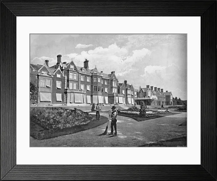 Framed Print : Sandringham House, c1896. Artist: T Smith & Sons Framed Print : Sandringham House, c1896. Artist: T Smith & Sons