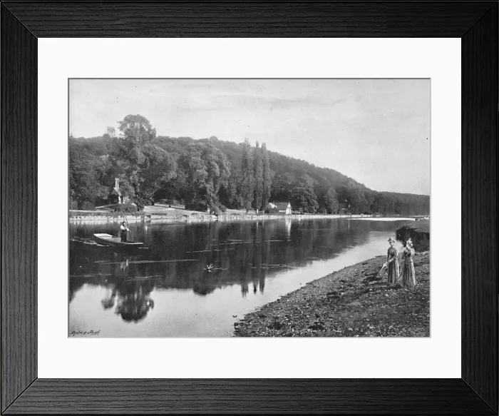Framed Print : Cliefden Woods, c1896. Artist: Frith & Co Framed Print : Cliefden Woods, c1896. Artist: Frith & Co
