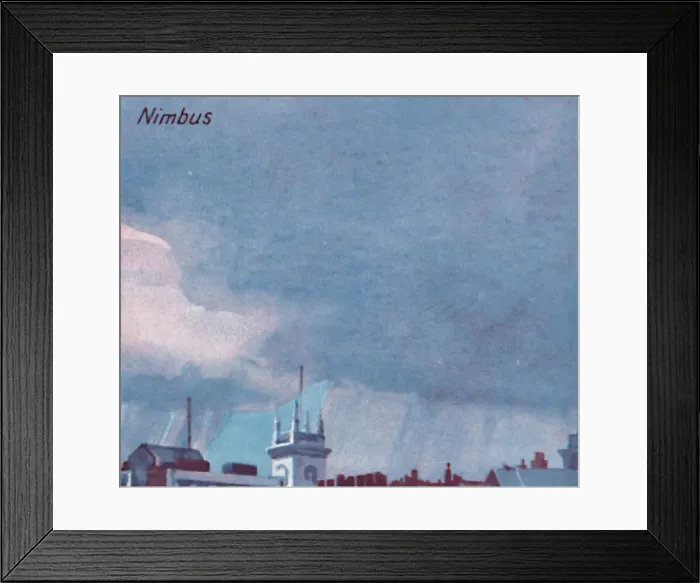 Framed Print : Nimbus - A Dozen of the Principal Cloud Forms In The Sky, 1935 Framed Print : Nimbus - A Dozen of the Principal Cloud Forms In The Sky, 1935