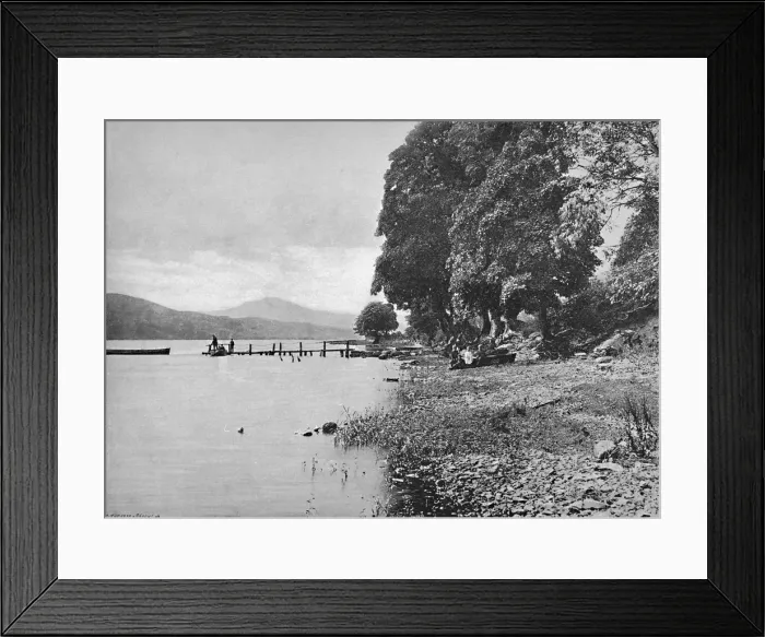 Framed Print : Bala Lake, c1896. Artist: Carl Norman Framed Print : Bala Lake, c1896. Artist: Carl Norman