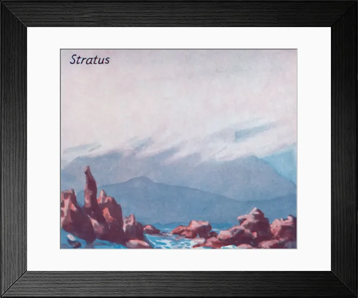 Framed Print : Stratus - A Dozen of the Principal Cloud Forms In The Sky, 1935 Framed Print : Stratus - A Dozen of the Principal Cloud Forms In The Sky, 1935