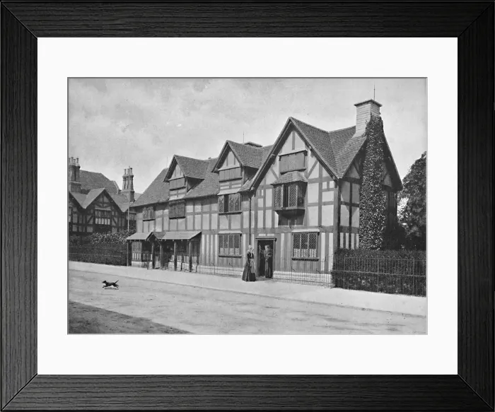 Framed Print : Shakespeares House, Stratford-On-Avon, c1896. Artist: Harvey Barton Framed Print : Shakespeares House, Stratford-On-Avon, c1896. Artist: Harvey Barton