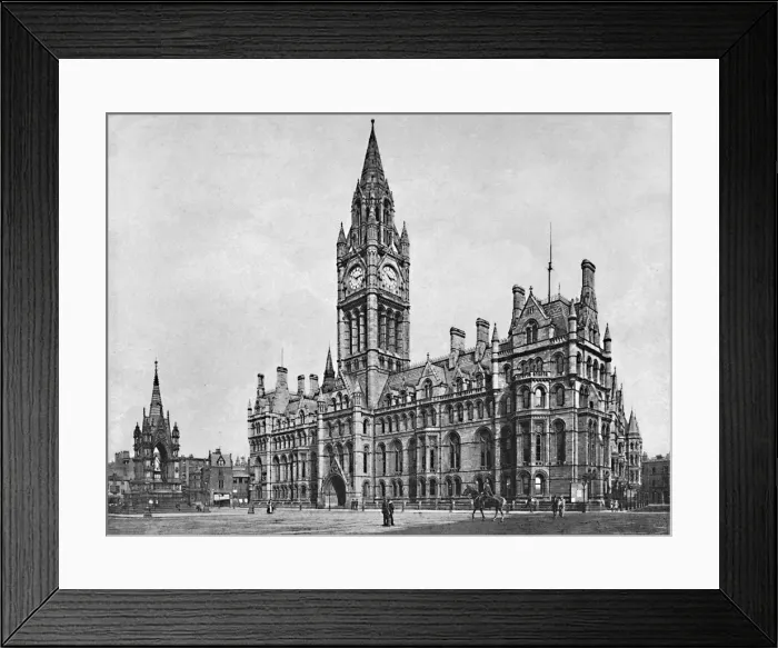 Framed Print : Manchester Town Hall, c1896. Artist: H Garside Framed Print : Manchester Town Hall, c1896. Artist: H Garside