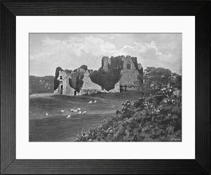 Framed Print : Oystermouth Castle, Mumbles, c1896. Artist: Harvey Barton Framed Print : Oystermouth Castle, Mumbles, c1896. Artist: Harvey Barton