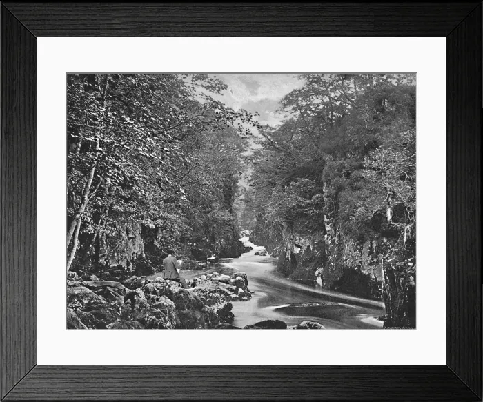 Framed Print : The Fairy Glen, Bettws-Y-Coed, c1896. Artist: I Slater Framed Print : The Fairy Glen, Bettws-Y-Coed, c1896. Artist: I Slater