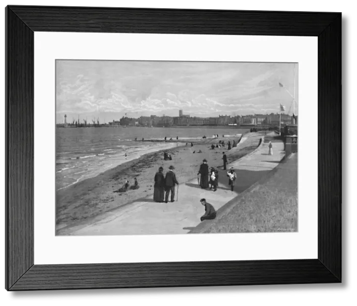 Framed Print : Margate, from Royal Crescent, c1896. Artist: Chester Vaughan Framed Print : Margate, from Royal Crescent, c1896. Artist: Chester Vaughan