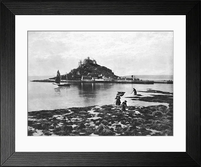 Framed Print : St. Michaels Mount, c1896. Artist: Frith & Co Framed Print : St. Michaels Mount, c1896. Artist: Frith & Co
