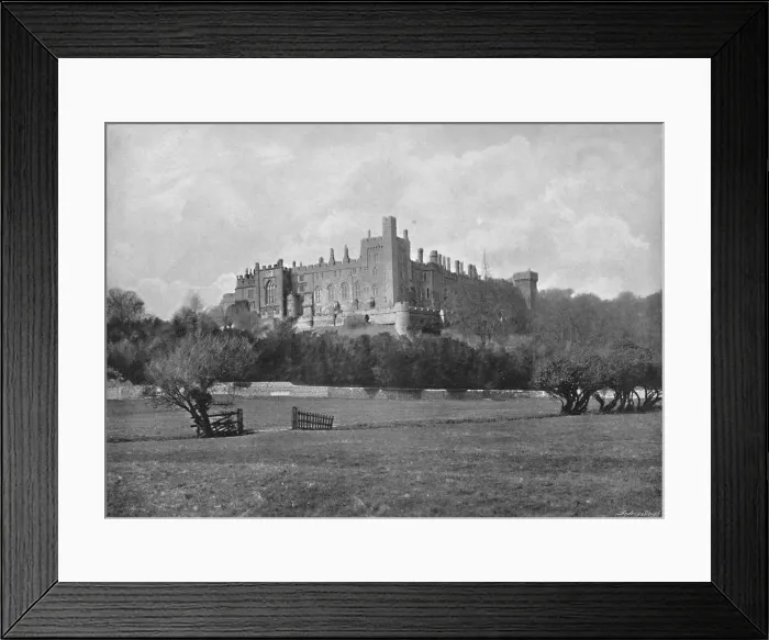 Framed Print : Arundel Castle, c1896. Artist: J White Framed Print : Arundel Castle, c1896. Artist: J White
