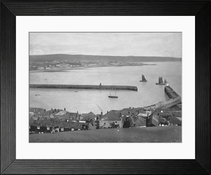 Framed Print : Newlyn, near Penzance, c1896 Framed Print : Newlyn, near Penzance, c1896