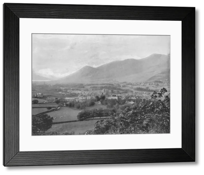Framed Print : Keswick, from Castle Head Hill, c1896. Artist: Green Brothers Framed Print : Keswick, from Castle Head Hill, c1896. Artist: Green Brothers