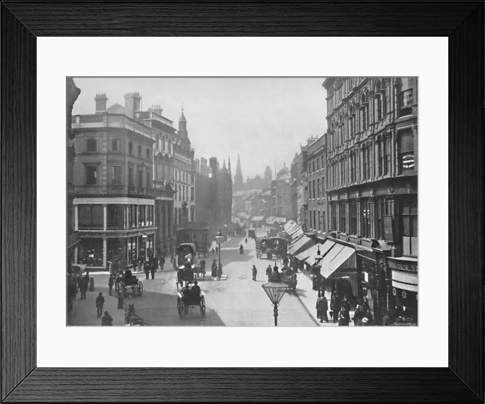 Framed Print : New Street, Birmingham, c1896. Artist: Poulton & Co Framed Print : New Street, Birmingham, c1896. Artist: Poulton & Co