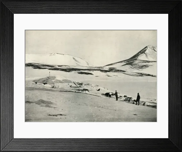 Framed Print : Meares and Demetri at Discovery Hut, 4 November 1911, (1913). Artist: Herbert Ponting Framed Print : Meares and Demetri at Discovery Hut, 4 November 1911, (1913). Artist: Herbert Ponting