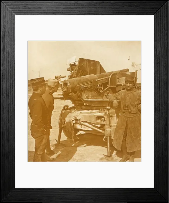 Framed Print : 75 automatic anti-aircraft gun, c1914-c1918 Framed Print : 75 automatic anti-aircraft gun, c1914-c1918